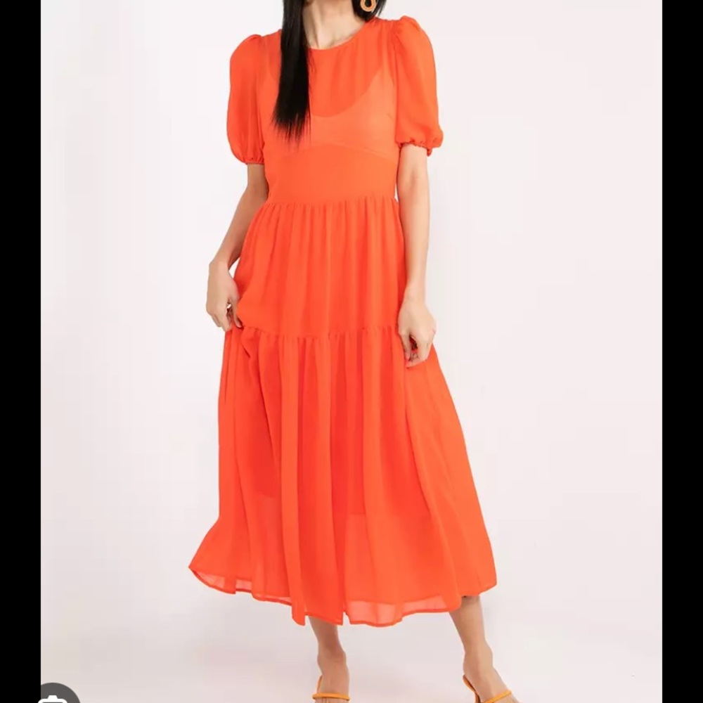 Never Fully Dressed Orange Abigail Dress